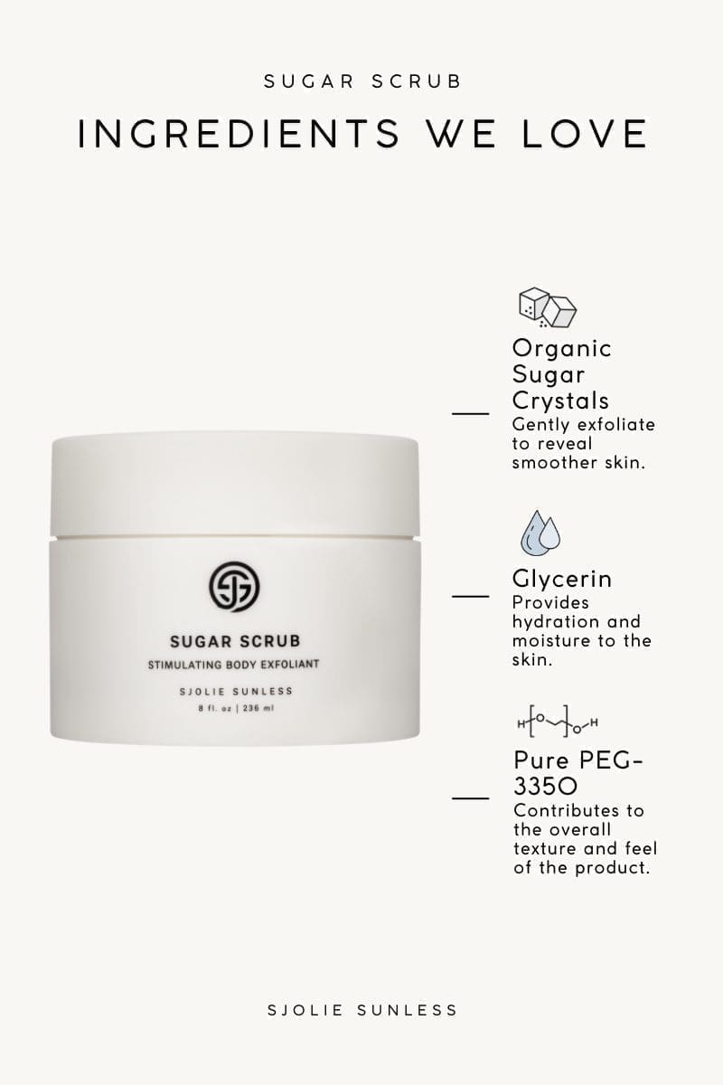 Sjolie Sunless Sugar Scrub